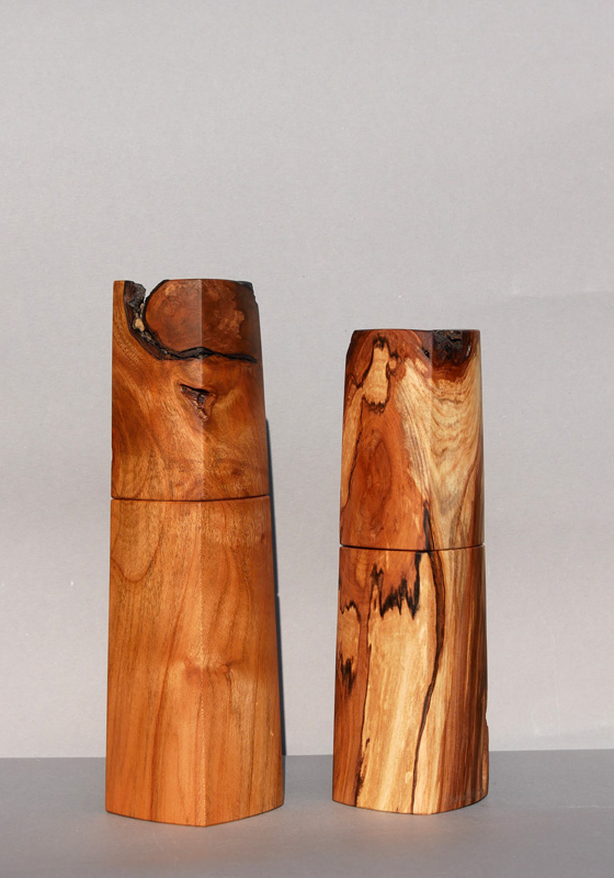 Woodandform Pfeffermühle aus Holz – Struktur und Zeichnung